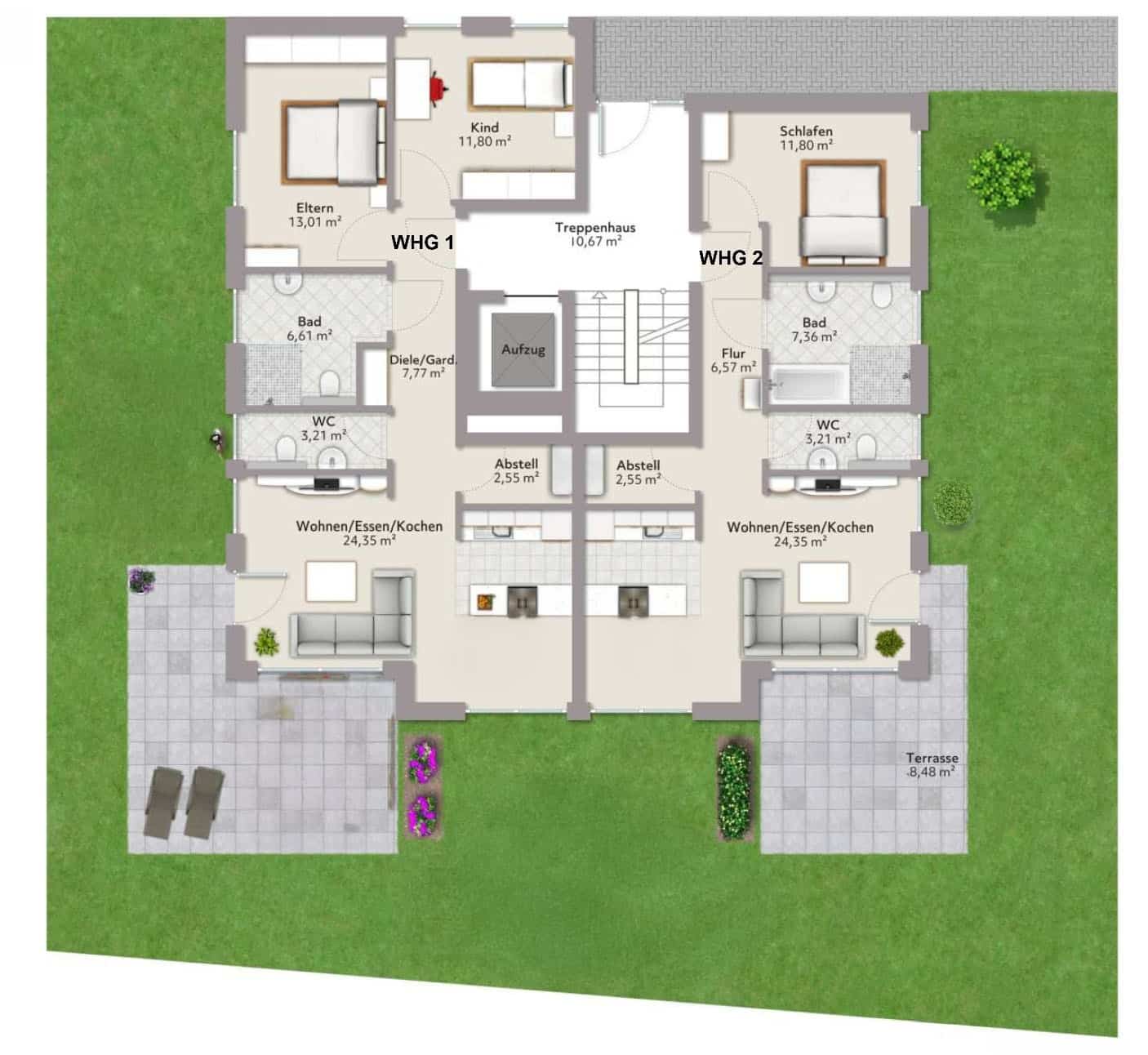 Wohnung 1 und 2 - Haus A