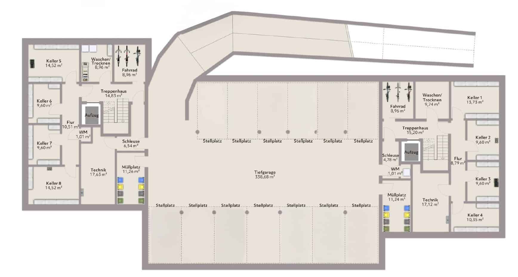 Tiefgaragenstellplätze