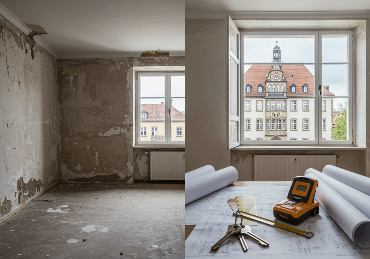Sanierung vor oder nach dem Immobilienkauf: Wer profitiert?